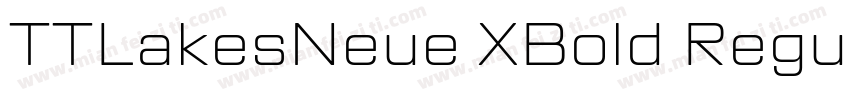 TTLakesNeue XBold RegularVersion字体转换